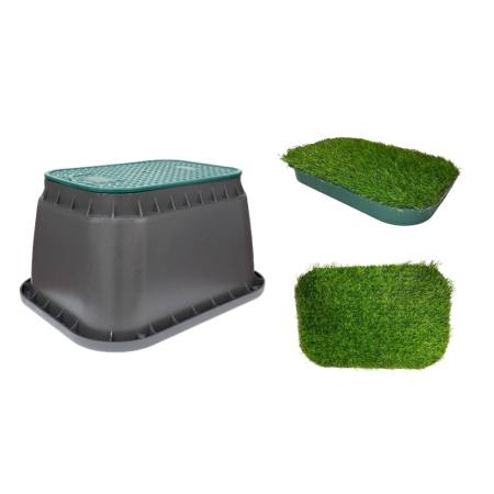 Ventilkasten mit Rasenabdeckung, Ventilkasten mini, klein, groß, jumbo